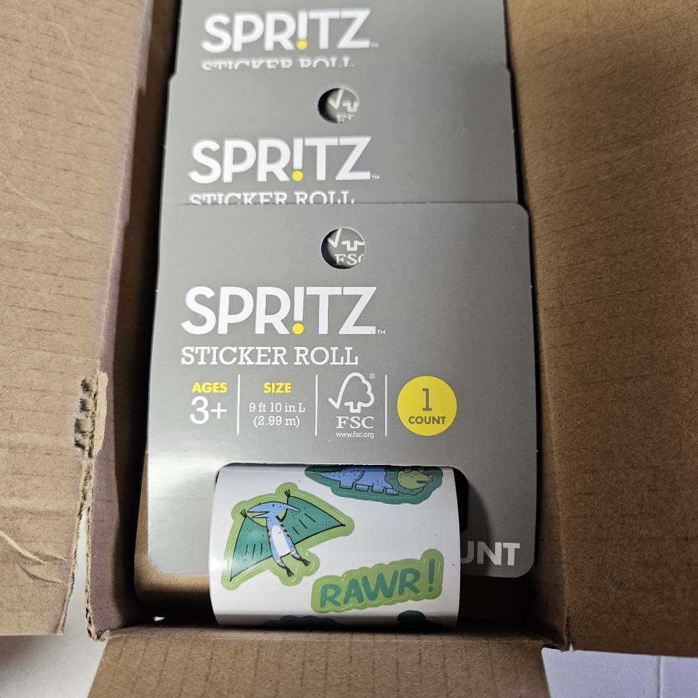 Spritz Dinosaur Sharks Sticker Rolls‎ 6